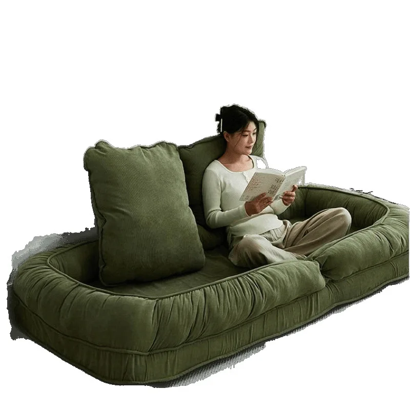 

Human kennel lazy sofa folding sleepable tatami balcony double bedroom sofa bed recliner single