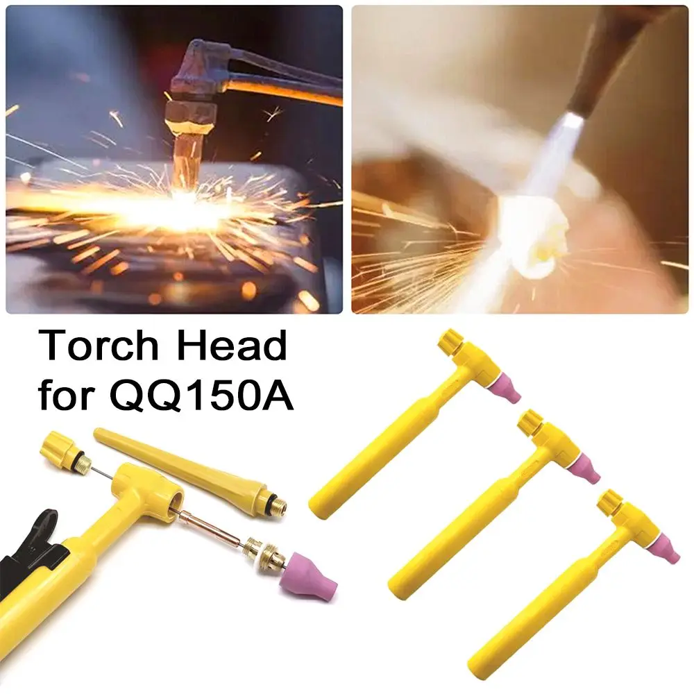 1pc QQ150A TIG Torch Head Yellow Bakelite Welding Torch Argon Arc Welding TIG Welder Accessory Assembly Soldering Supplies