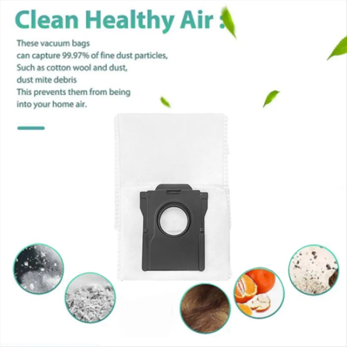 12PCS Dust Bag Replacement Parts for Bot X40 /X40 Pro/ X40 Ultra Vacuum Cleaner Non-Woven Garbage Bags-ABHG