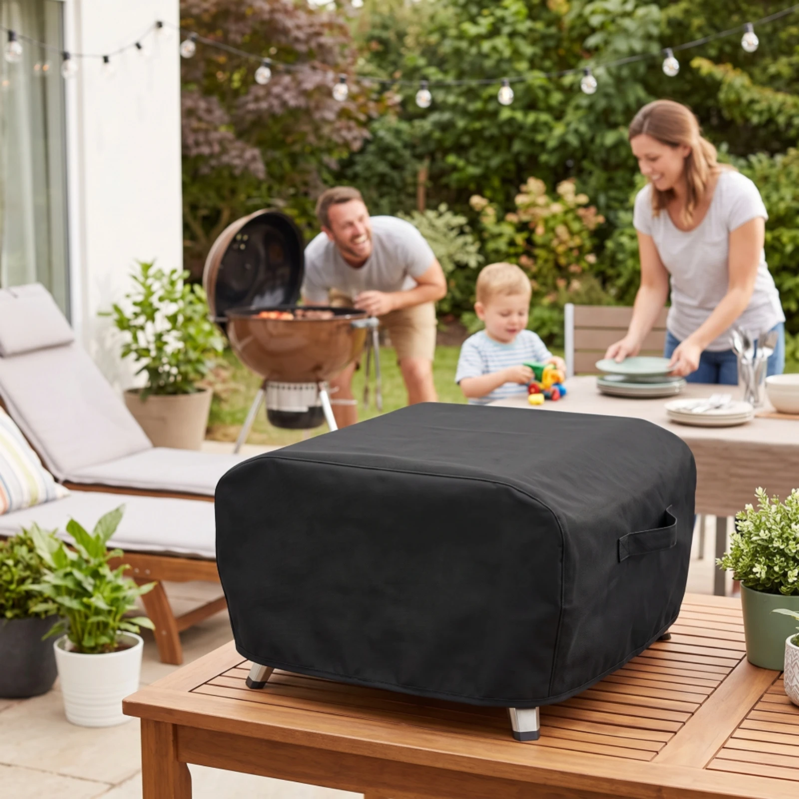 Pizza Oven Cover with Handles Weatherproof Pizza Oven Cover Dust Proof Easy to Clean for Backyard Cooks, Outdoor Kitchen, Patio