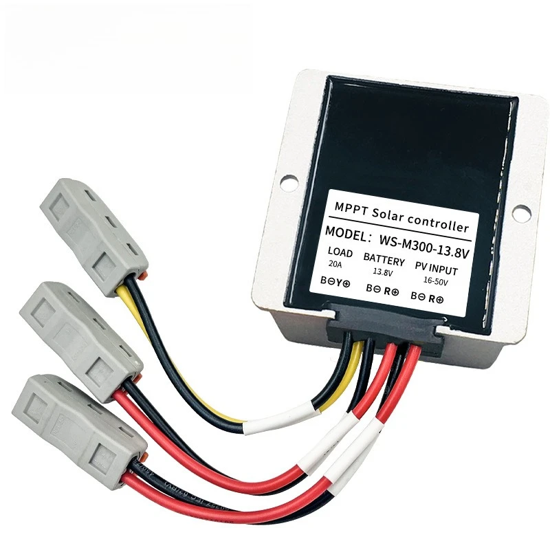 MPPT Solar Charge Controller 300W 20A 12V/24V DC Auto Buck Synchronous Rectification for PV Battery Charger