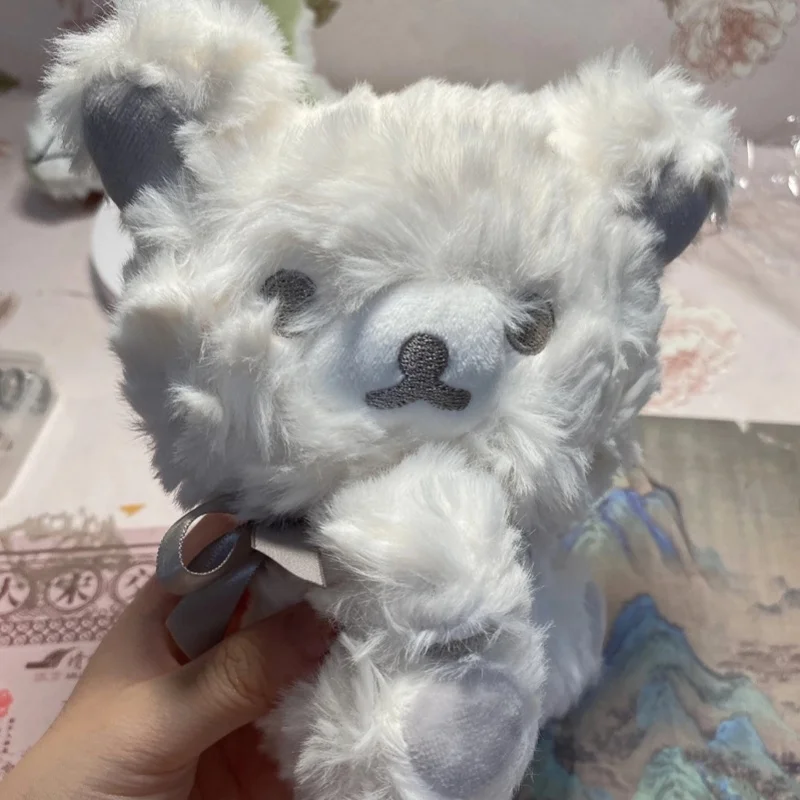 Nowa Seria Puszystych Rilakkum z Długimi Włosami Zimowy Wisiorek Super Miękki Pluszowy Kawaii Kreskówkowy Miś Słodki Pluszowy Zwierzak Dziewczęcy Uroczy Prezent