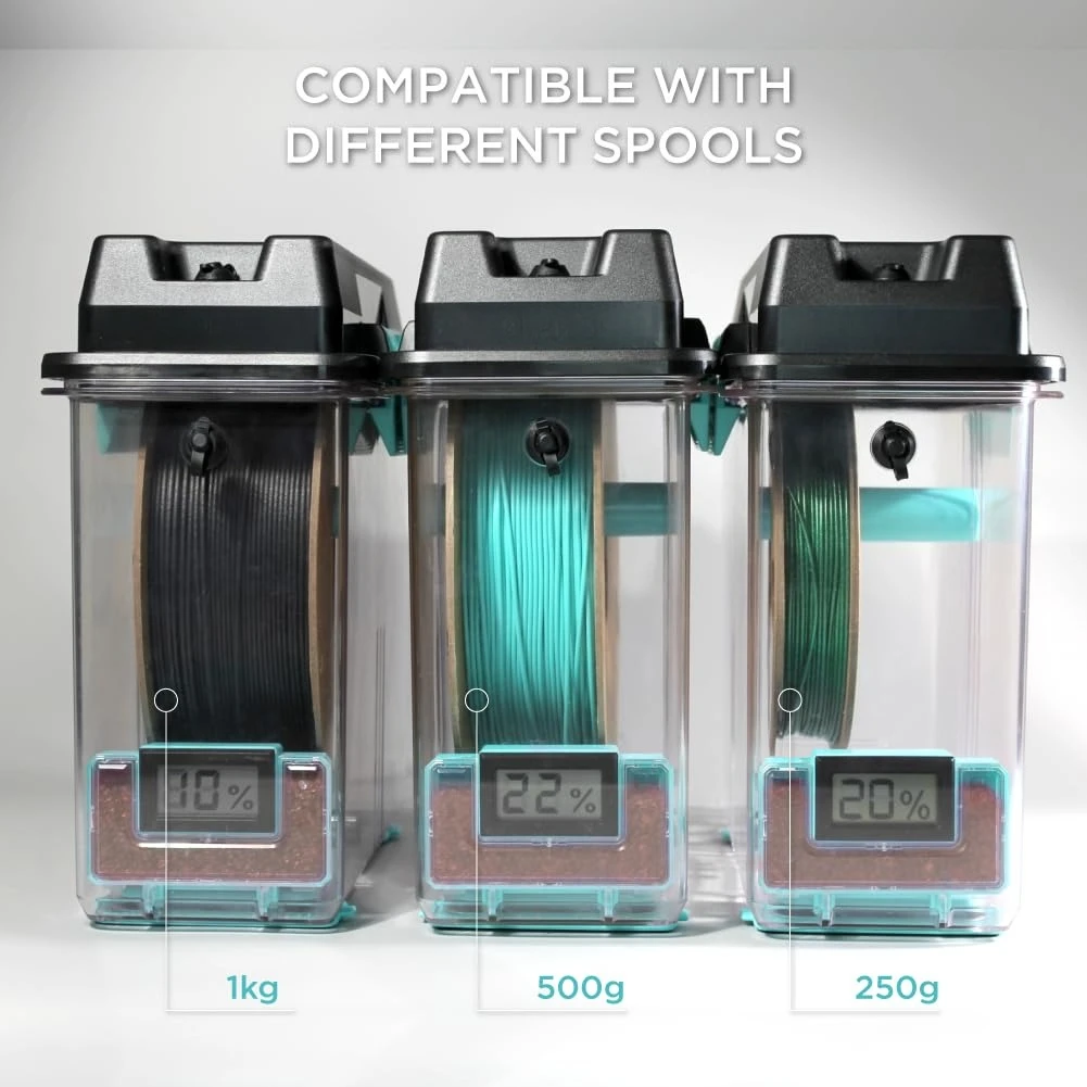 مجفف خيوط الطباعة ثلاثية الأبعاد وصندوق تخزين - مجفف البولي ومجفف البولي مع تجفيف الخيوط والختم مع التحكم في الحرارة، جديد