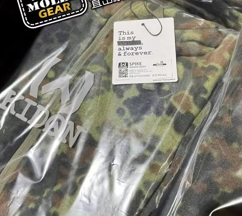 Flecktarn-Sweats à capuche chauds allemands CamSolomon Y-Men, Sweats à capuche d'extérieur verts, Hiver, Nouveau