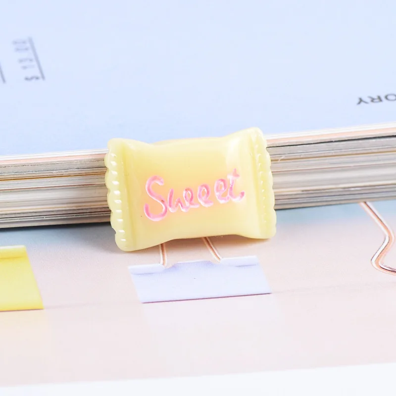 10 stücke 15x22mm kawaii 3d Nagel Charms süße bunte Süßigkeiten Cabochon Flatback DIY Scrap booking Schmuck machen Zubehör – Detail 9