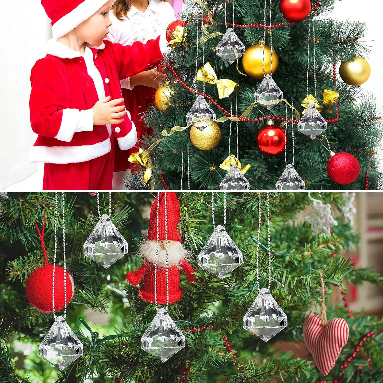 Christmas tree decoration Suncatcher Garden Crafts Ins Hanging Chimes Outdoor Garden Pendent Room Decor Home Hanging Decora