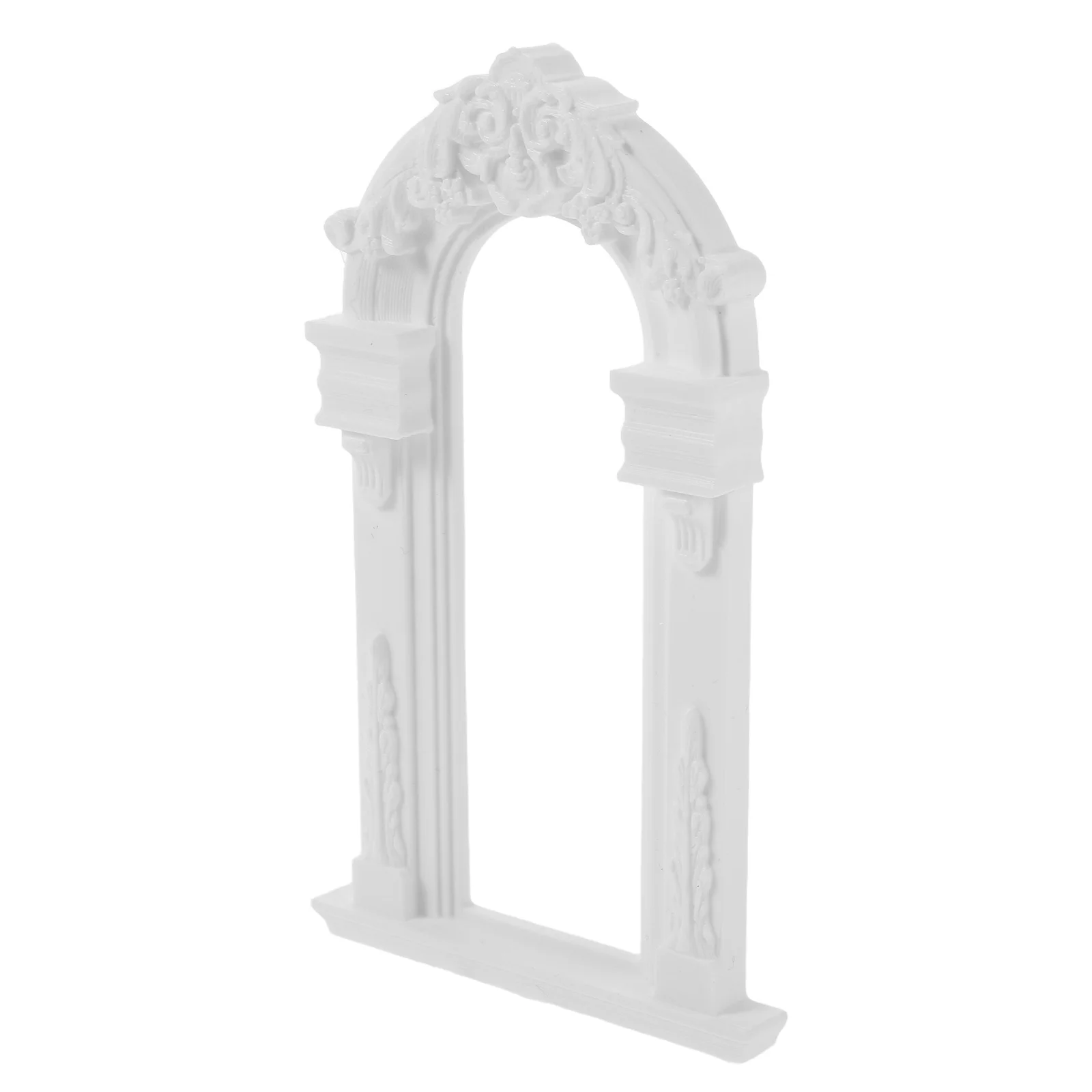 إطار قوس الزفاف DIY أنيق على الطراز الأوروبي ديكور مصغر للداخلية والخارجية لحفلات الزفاف لالتقاط الصور قوس الزهور المحمول #4