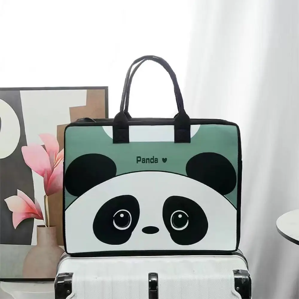 Cute Portable Capybara Felt Travel Bag Large Capacity Panda Duffel Bag Shoulder Bag Luggage Tote Bag Women