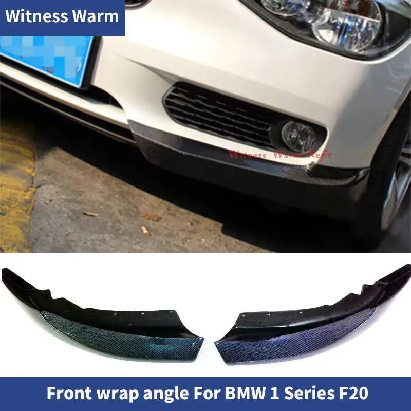 Front Bumper Lip Splitter Apron Winglets for Bmw F20 116i 118i 1series 2012 - 2018 Carbon Fiber Car-styling