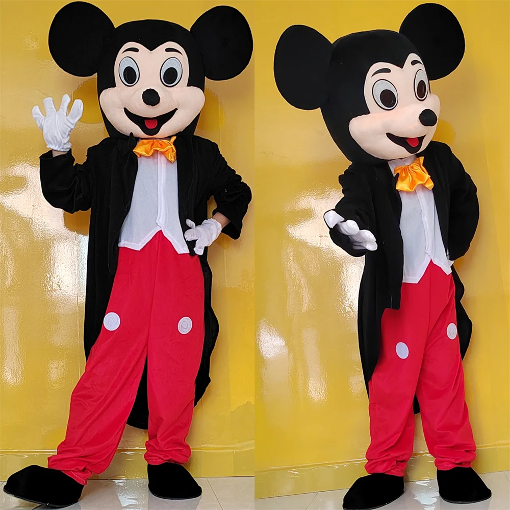 [1 Set ] Adults Hot Sale Cartoon Characters Mascot Costume Minnie Mouse Fancy Dress Mickey Mouse Mascots Suit Breathable Head