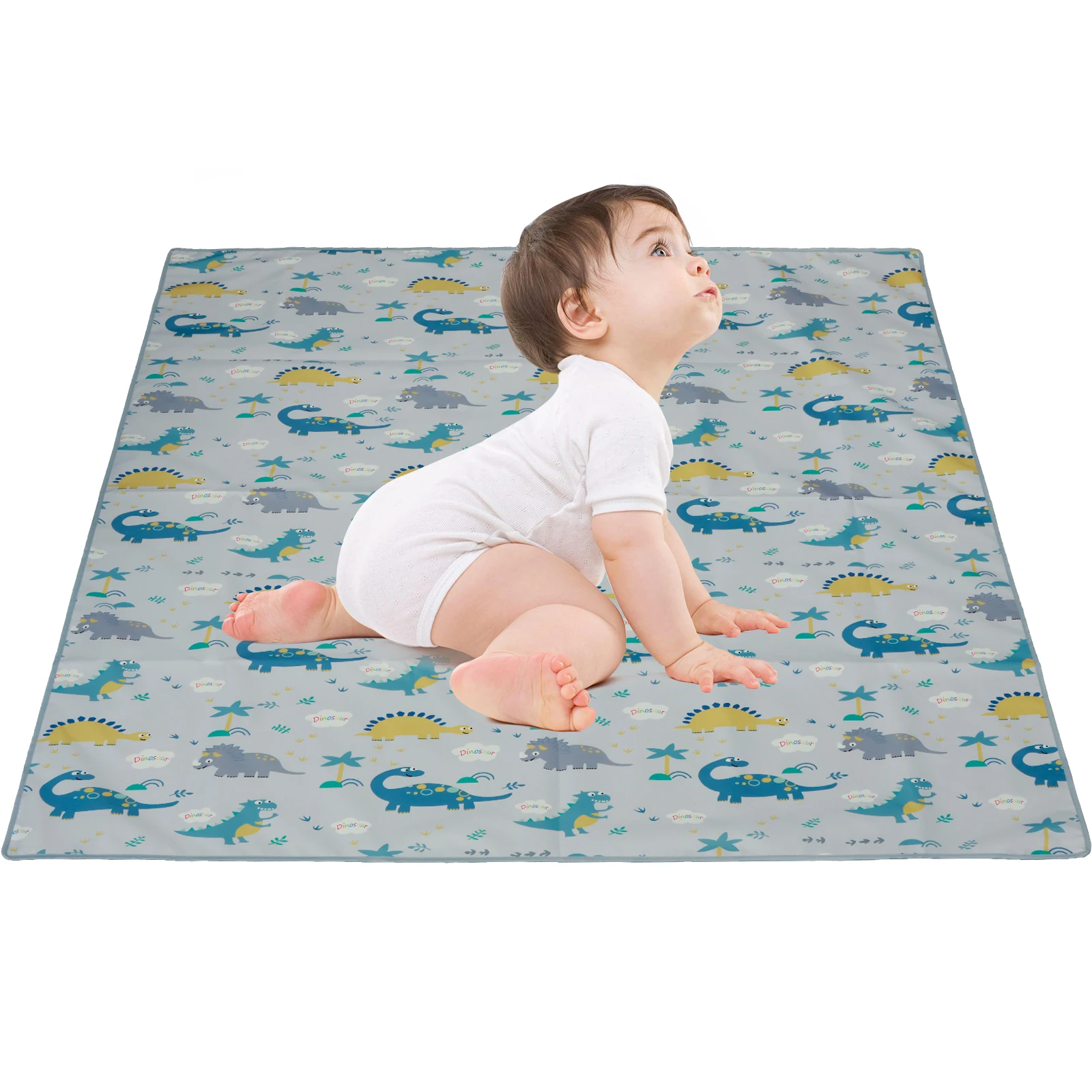 Anti-Slip Splash Mat para Cadeira de Jantar, Splash Mat para o bebê, impermeável, sob a cadeira alta, 51x51 in