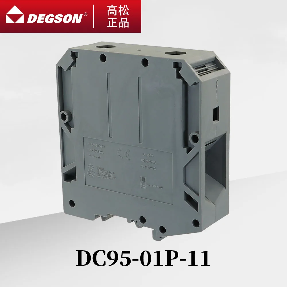 10Pcs DEGSON DC95-01P-11-00ZH Screw Type DIN RAIL TERMINAL BLOCKS PHOENIX CONTACT FEED-THROUGH NS 35/15 1000V  232A