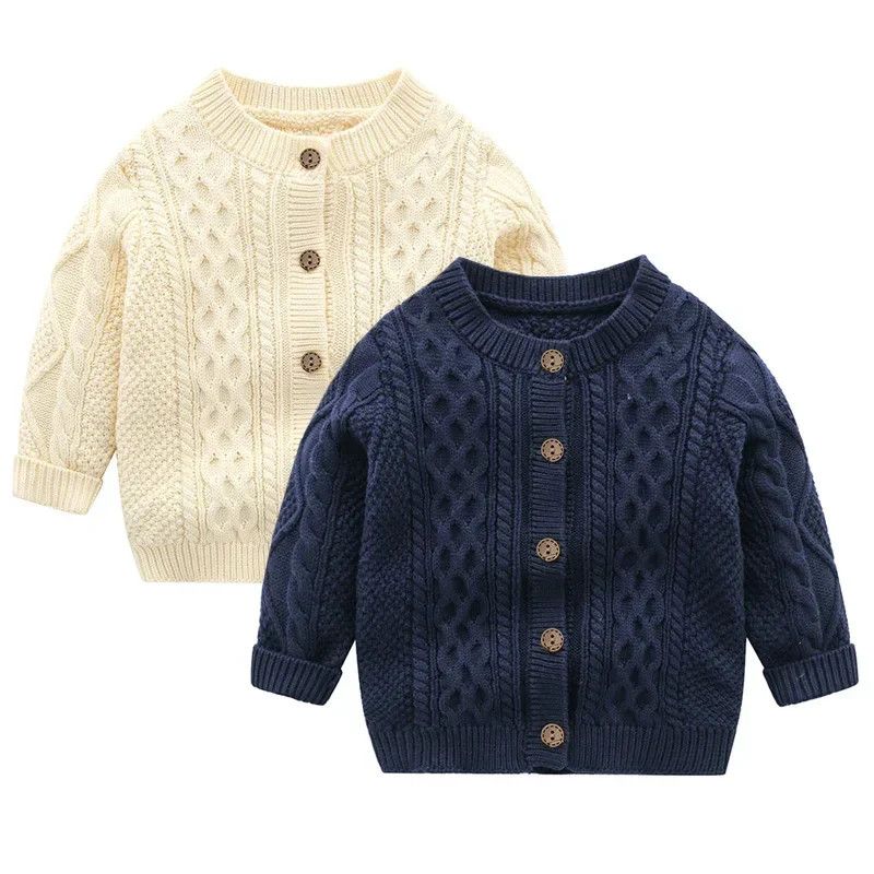 Giacca stile coreano abbigliamento per bambini neonato ragazzi ragazze Cardigan lavorato a maglia autunno primavera bambino neonate ragazzo maglione