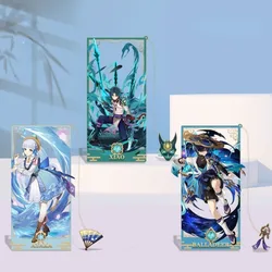 Genshin Impact Character Metal Bookmarks, elegante e durável, Souvenir Presentes para Gamers