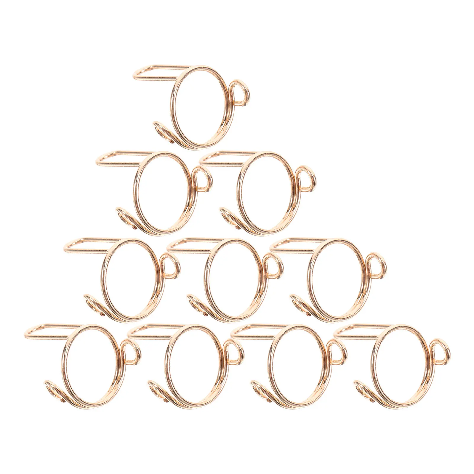 

10Pcs Adjustable Nail Rings Copper Hollow Reusable Detachable Women Ring for Acrylic Nails Manicure Art Tools DIY Nail