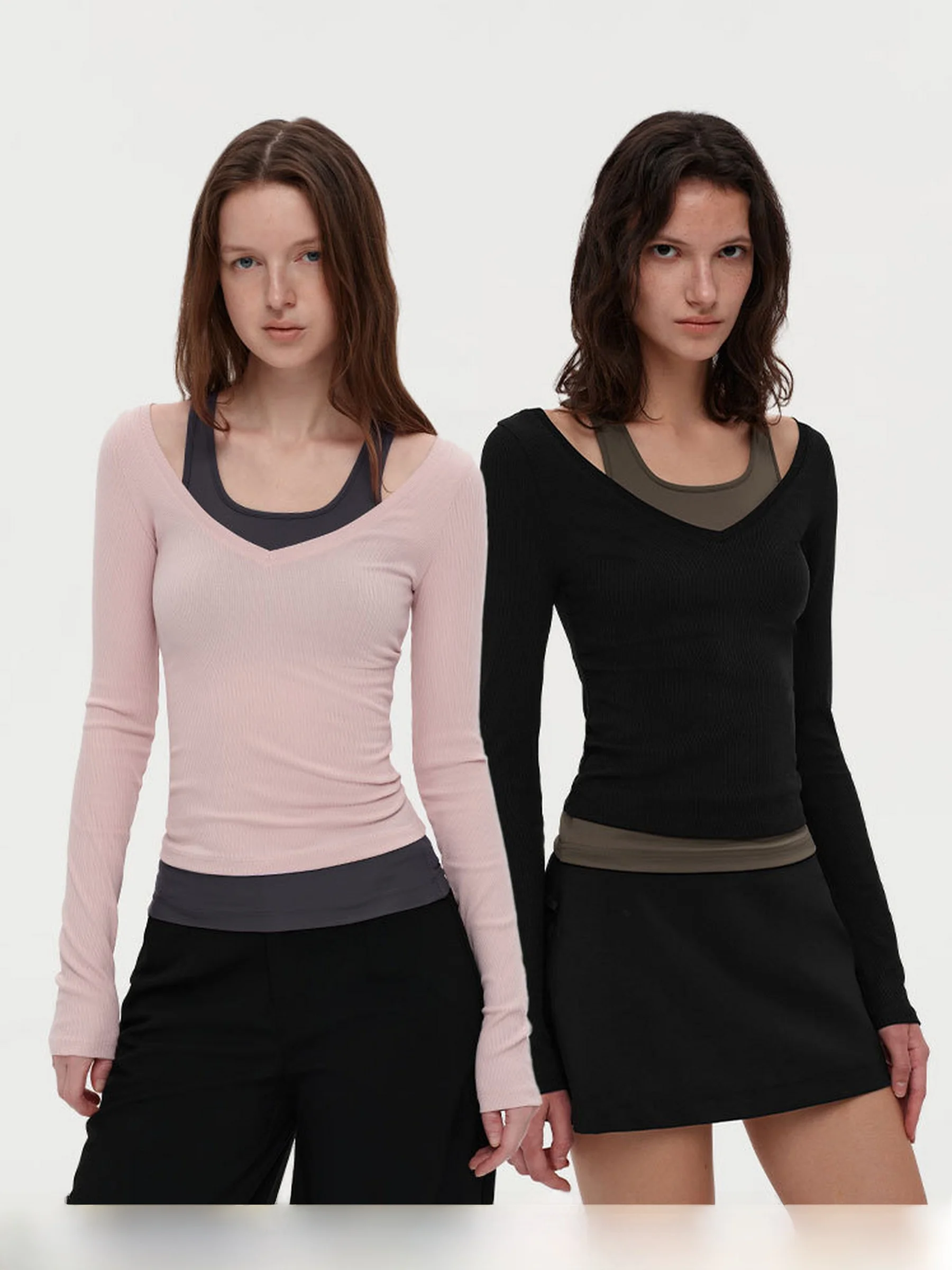 

Ballet Sle Set with Hanging Ne Strap And Knot Color Colion f Skirt ort Sve V-ne Regular Length