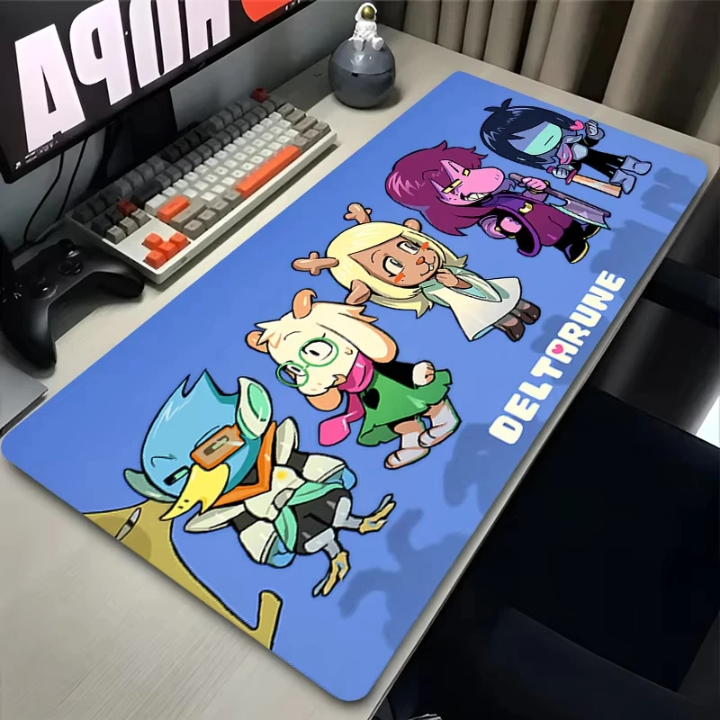 Mouse Pad Gamer Computer Notebook PC D-deltarune Mousepad Kawaii Carpet Laptop Gaming Accessories Keyboard Pad Anime Desktop Mat