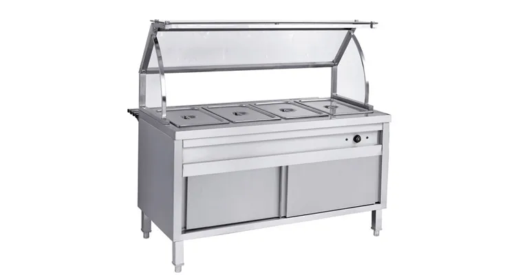 Commercial Restaurant Stainless Steel Kitchen Equipment 4 Pan Buffet Bain Marie (food Warmer) view 6