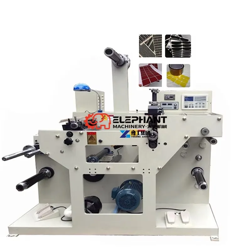 Roller Label Die Cutting Machine Hot Foil Stamping Creasing and Die Cutting Machine Cheap Paper Roll with PLC Components