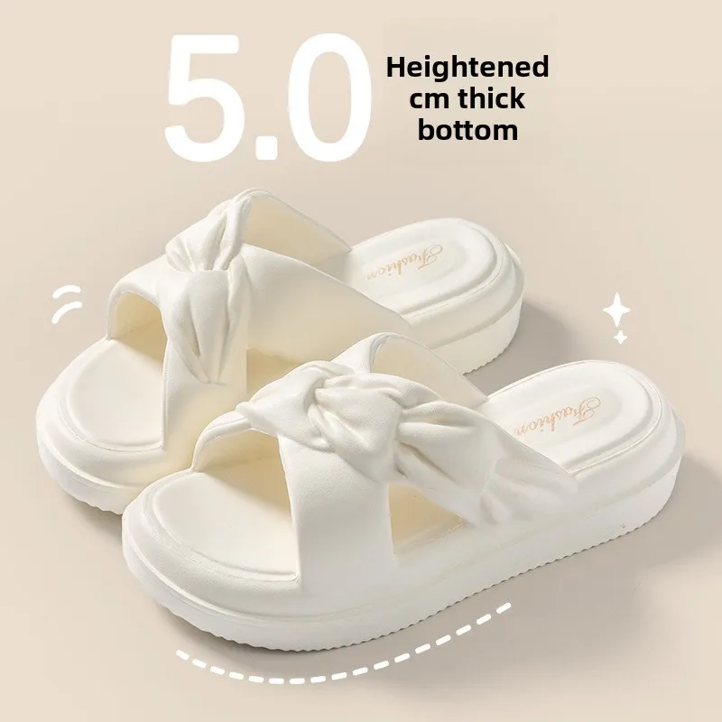 

Fashion summer women's slippers outer wear thick-soled heightening casual beach shoes indoor non-slip household women's shoes