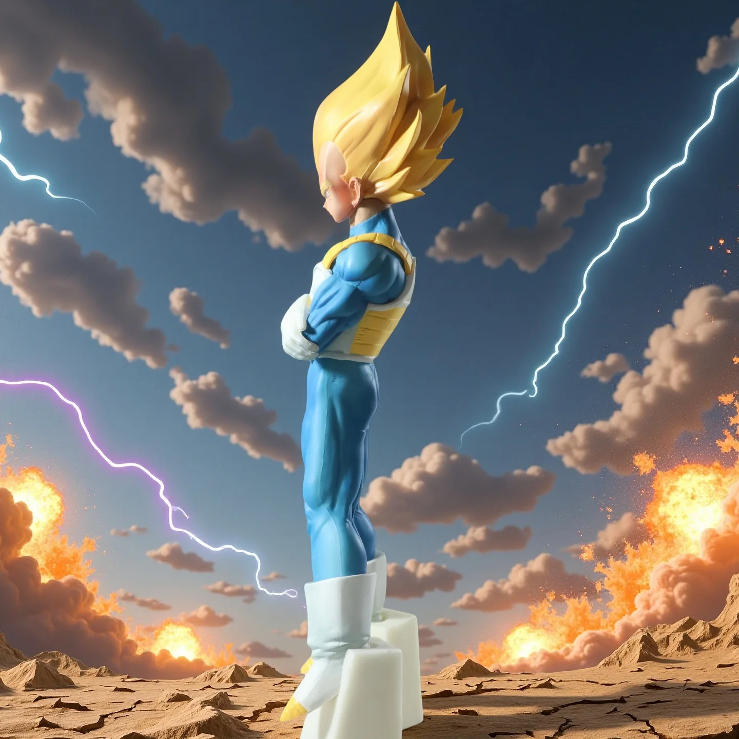 29cm 드래곤 볼 슈퍼 사이야 베지터 애니메이션 피규어 모델 Gk 동상 소년 컬렉션 데스크탑 장식 장식품 장난감 선물