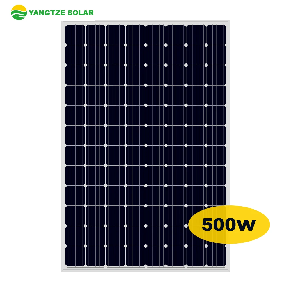 Customization Yangtze Mono Solar Panels 500Watt 500 W Solar Home Panel 500W With Best Quality