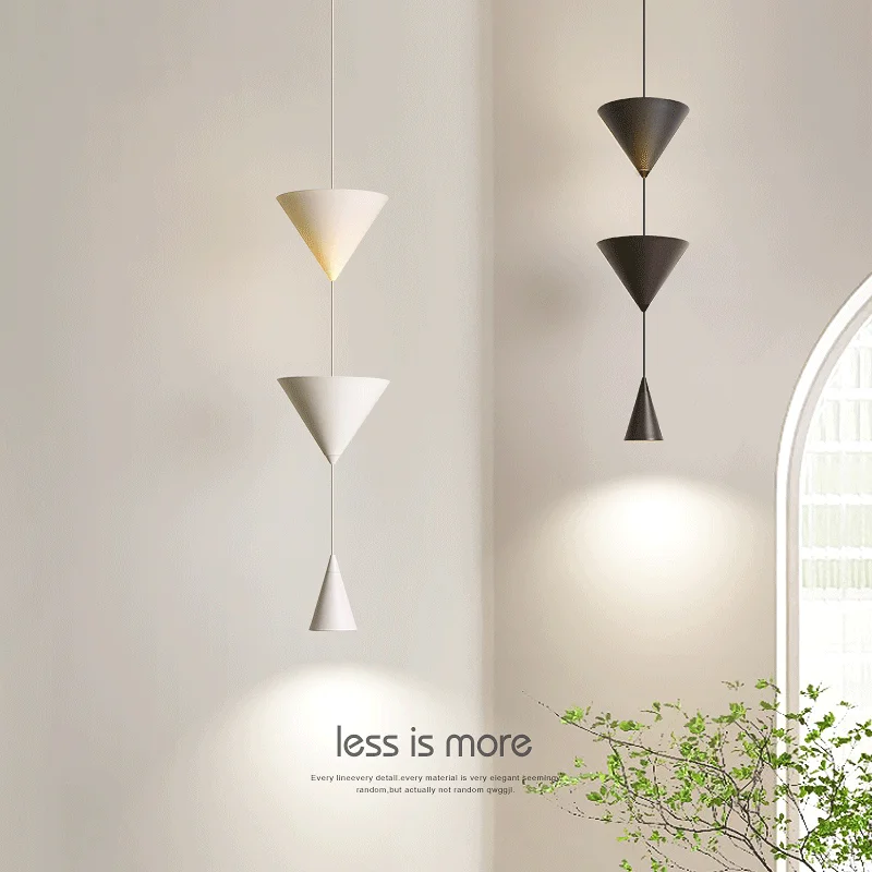 

Nordic Cone pendant light Creative minimalist lighting Living Room Home night light Decorations Restaurant bedroom bedside lamps