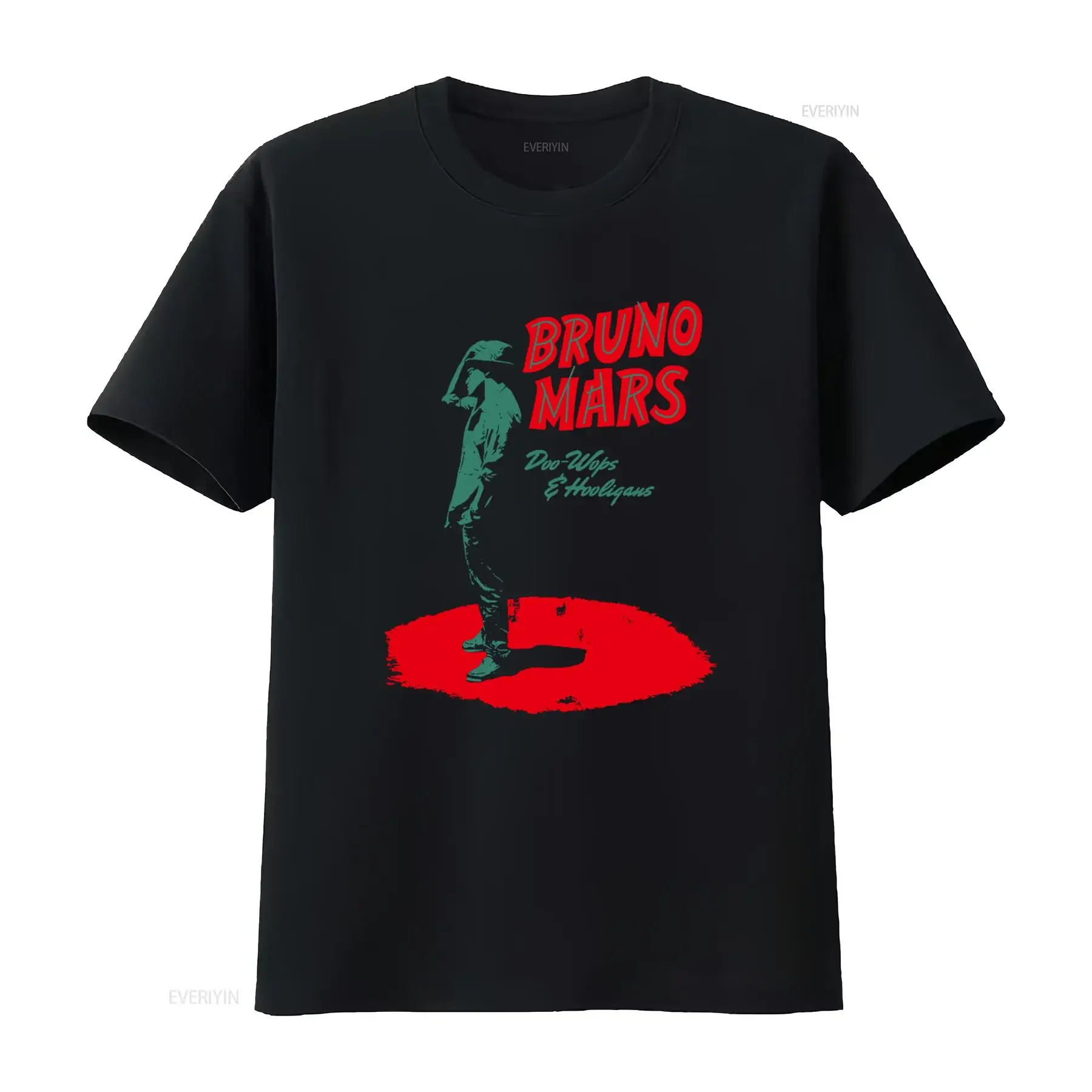 Bruno Mars Doo Wops Hooligans Black Concert T Shirt Small Rare Print Music Fan vintage Washed Comfortable fashion Stretched