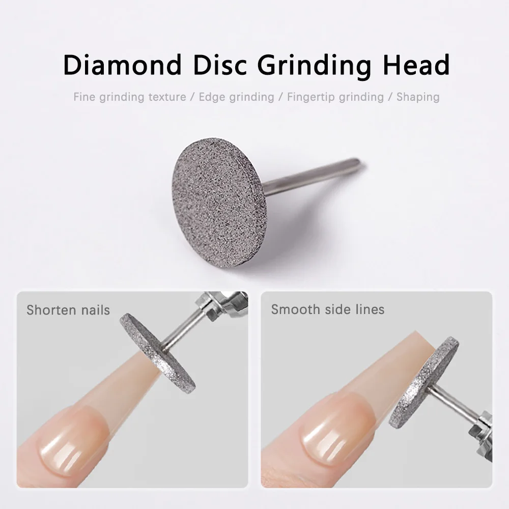 Diamant-Nagelbohrer-Aufsatz zum Entfernen von Nagelhaut, Schleifscheibe, Fräser, Nagelpflege-Werkzeug, Nagelpolierbits – Detail 4
