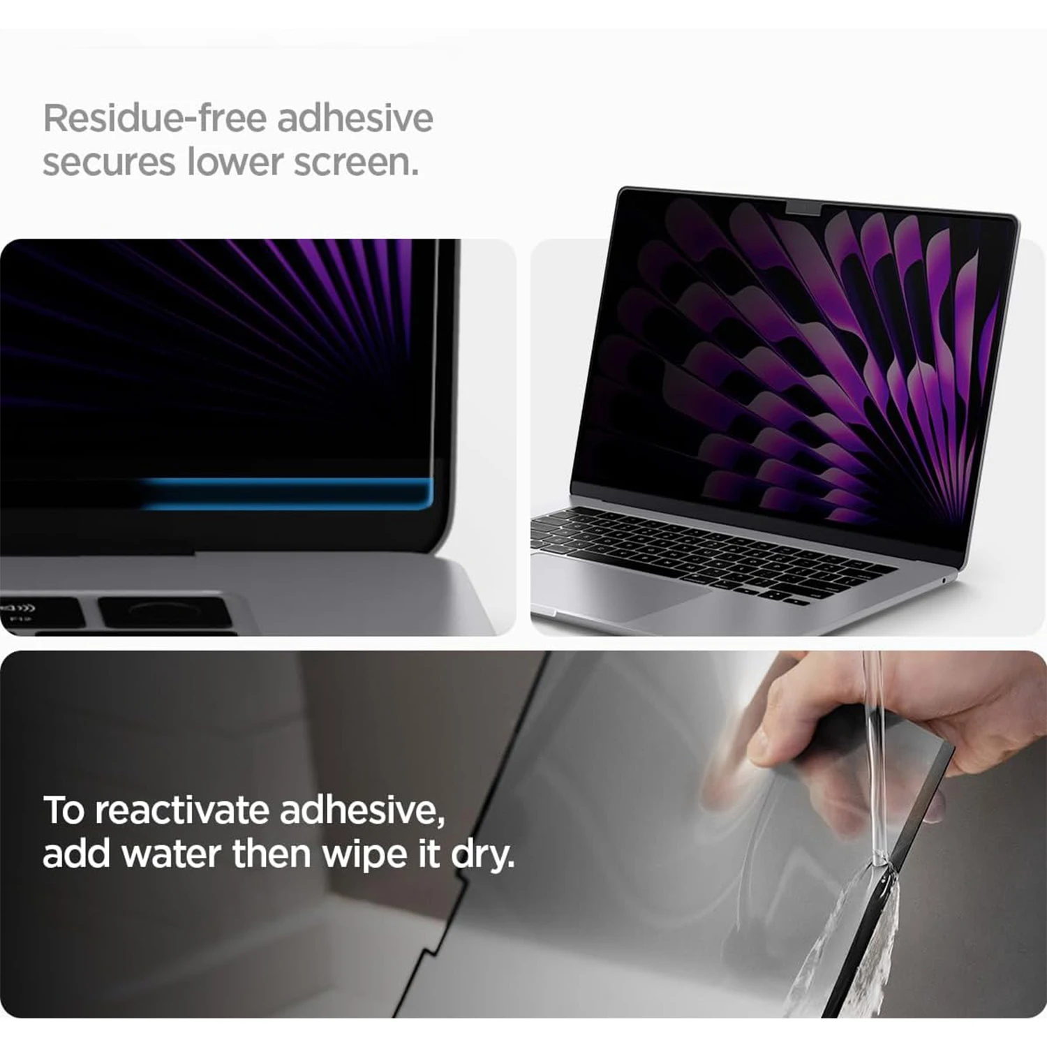 Zdejmowana magnetyczna osłona prywatności do MacBooka Air 13,6/15 cali 2022-2026 (M5 M4 M3 M2), matowa osłona prywatności do Pro 14/16 cali — zdjęcie produktu 5