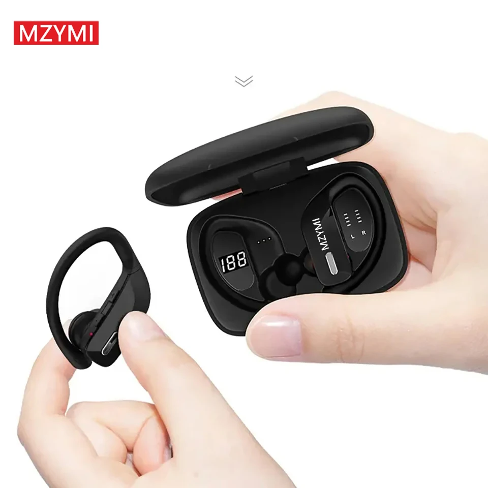 MZYMI-Écouteurs intra-auriculaires sans fil Bluetooth T17, oreillettes étanches, casque de jeu, écouteurs de sport, 48 heures de lecture