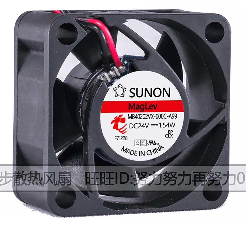 Ventilador silencioso original, SUNON MB40202VX-000C-A99, DC 24V, 1.54W, 4020,4 cm, 40x40x20mm, novo