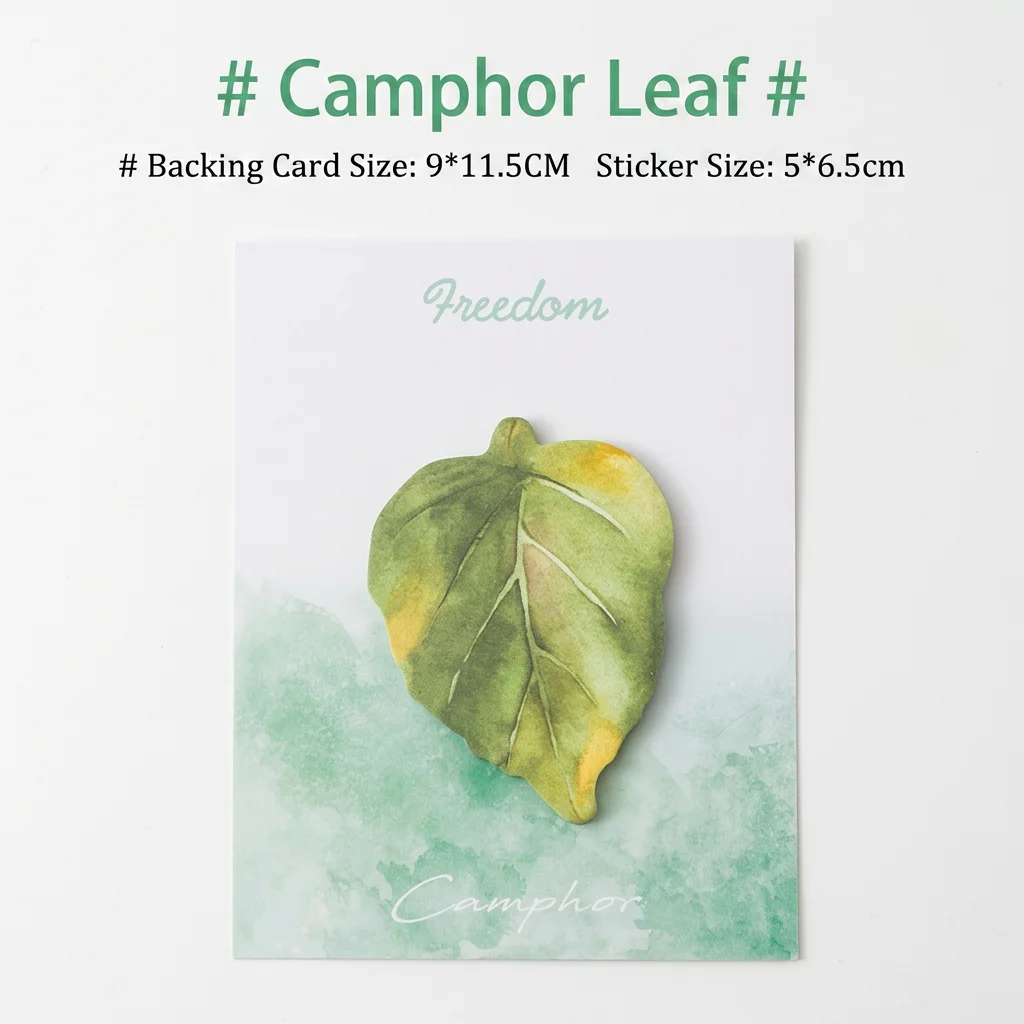 

Creative Leaf Series Convenience Stickers Exquisite Cute Irregular Type Memo Reusable Sticky Notes for Office Workers Notebook