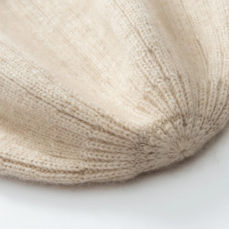 Top Qualität Winter Kaschmir Hüte Frauen Casual Outdoor Warm Halten Kopfbedeckungen Weiche Kaschmir Gestrickte Hut Unisex Skullies Mützen Kappe – Detail 3