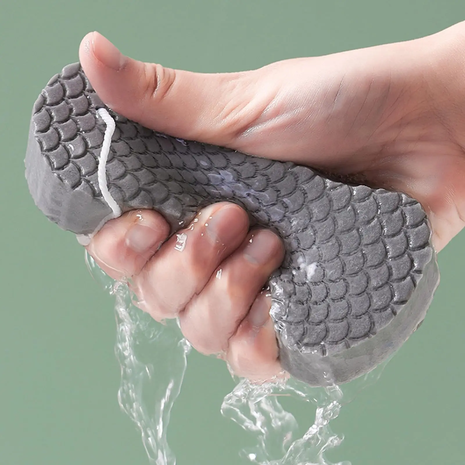 1 قطعة إسفنجة لينة منظف الجسم حمام التقشير فرك الإسفنج فرشاة اغتسال الجسم مزيل الجلد مقشر #4