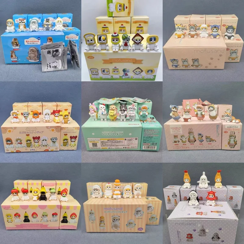 

Полная серия Mofusand Shark Cat слепая коробка Cos Cinnamoroll Kuromi персонажи экшн-фигурки игрушки украшение для рабочего стола подарки на день рождения