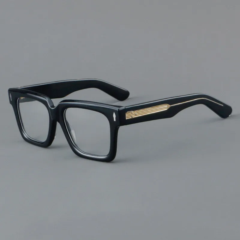 Vintage round glasses frame acetate fiber glasses frame can be equipped with prescription glasses.