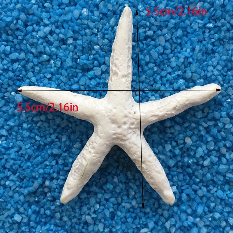 5pcs/set Aquarium Starfish, Seahorses, Shells, Starfish, Spotted Starfish,And Spear Decorations, Designed For Aquarium Decoratio