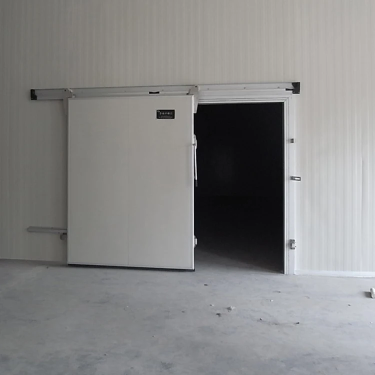Cold room manufacturer manual or automatic steel single or double cold storage sliding doors