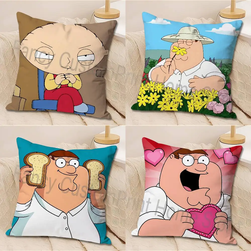 

F-Family Funny G-Guys Anime Celebrity Merchandise All-Match Printed Pillow Case Sofa Car Office Room Decoration Protector