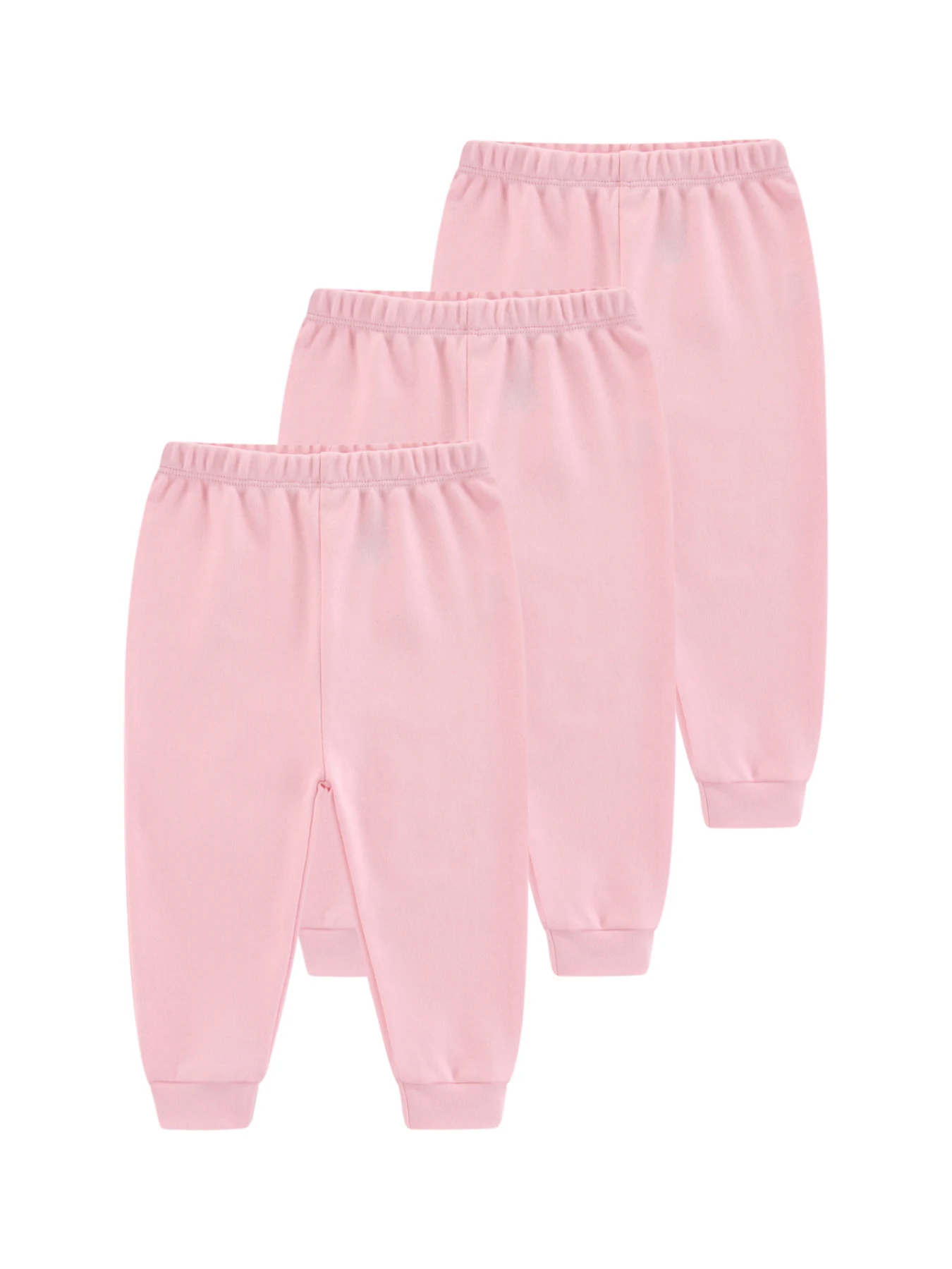 3-teilige Vier-Jahreszeiten-Hose für Babys, Jungen und Mädchen, 100 % Baumwolle, Neugeborene, 0–24 Monate, einfarbig, Säuglings-Outfits