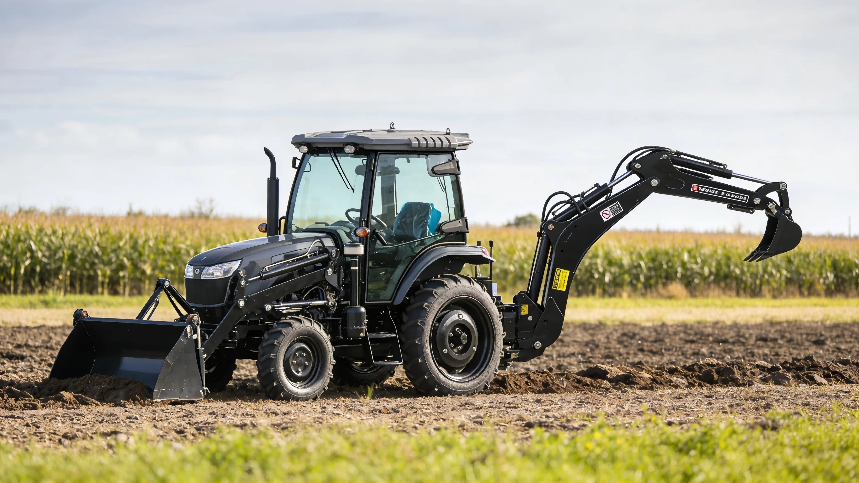 4x4 50-120 hp agricultural tractors for sale, CE certified, and compatible with various agricultural implements.