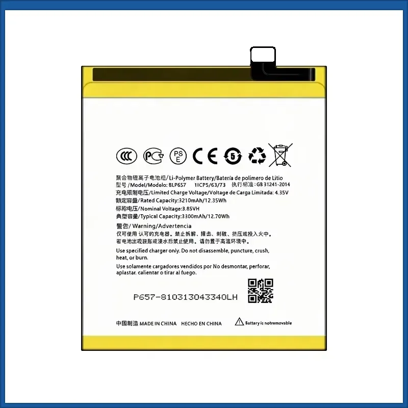 BLP657 3300mah 3.86v 12.7Wh High-Quality Battery for OPPO OnePlus 6 Replacement Phone Batteries+Free Tools