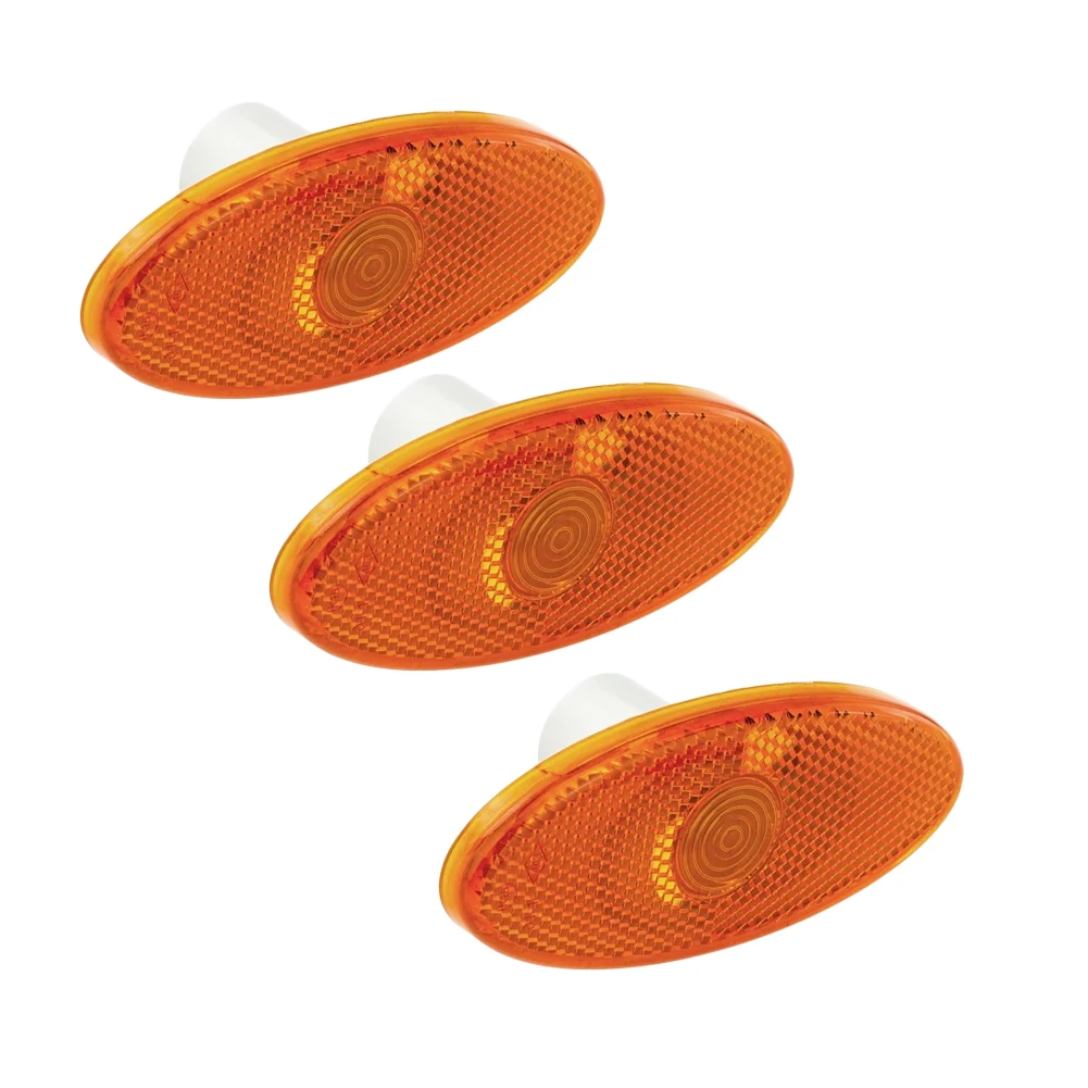 3-Piece Marker Indicator Lamp Light Lens 261B00001R for Renault For Master Mk3 (2010-2021) Direct Replacement Lens