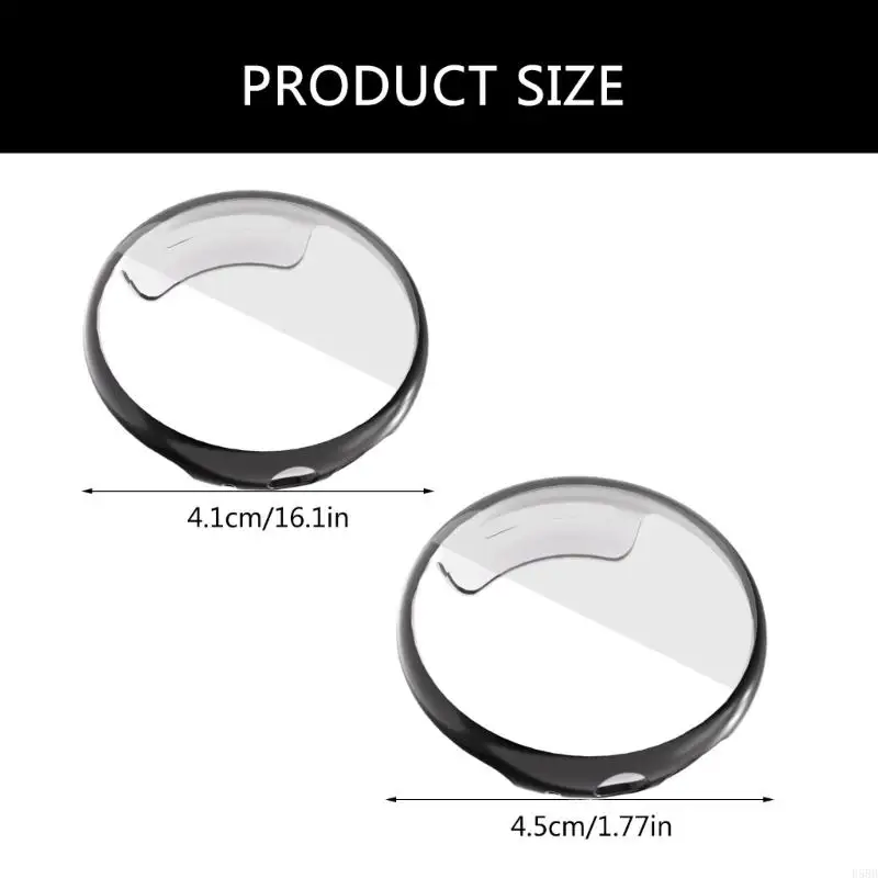 D5BB Vỏ bảo vệ hoàn chỉnh bằng TPU mềm mại linh hoạt chống trầy xước Hấp thụ sốc Phù hợp cho đồng hồ 3 41mm/45mm