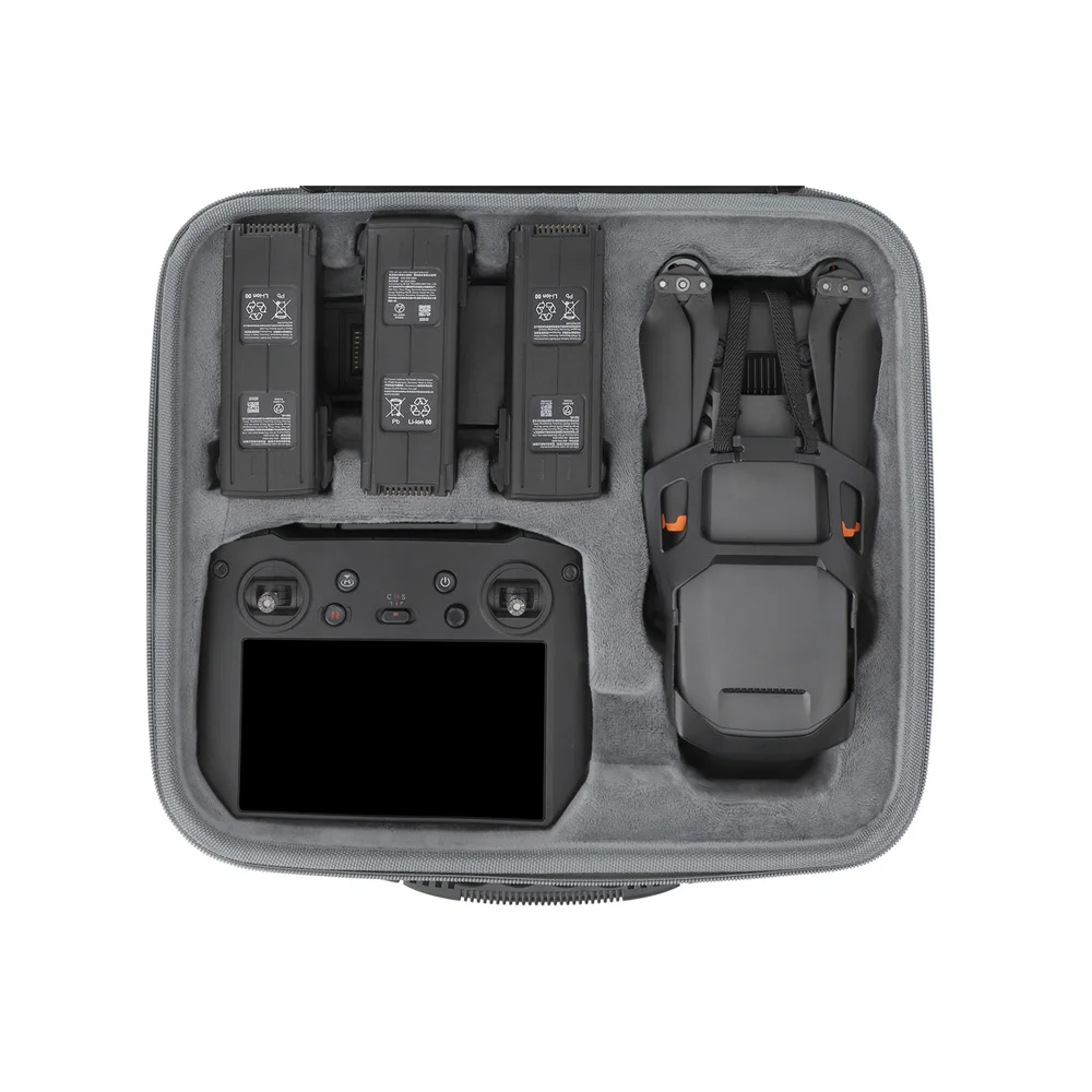 Gray Storage Bag For DJI Mavic 3/3 Pro/3 Classic Case Portable Shoulder+Strap Carrying Hand Box Handle RC/Pro/N1 Remote Cover