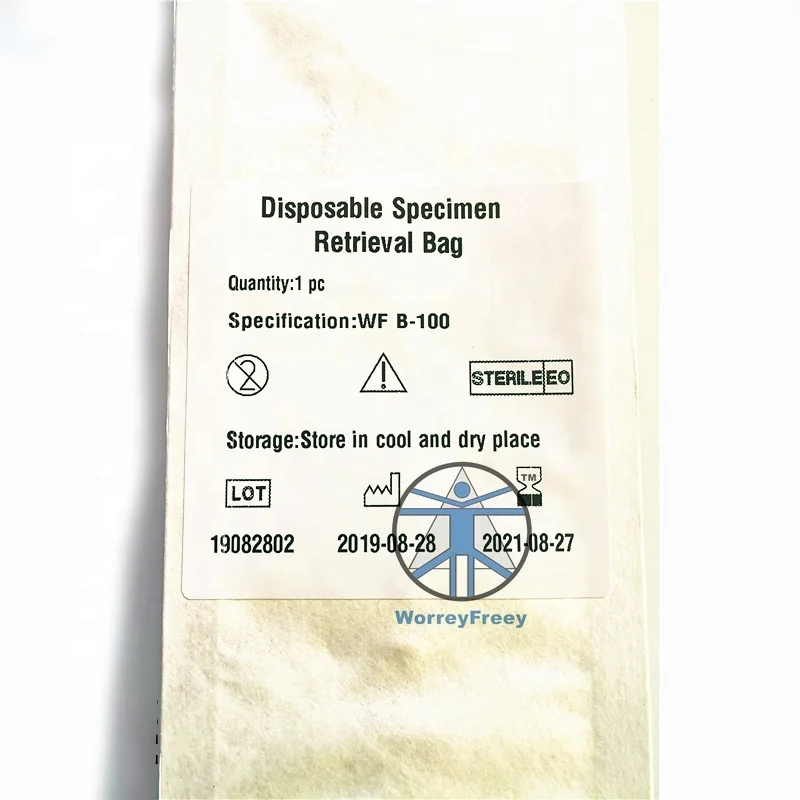 Disposable laparoscopic instrument specimen retrieval bag 350ml disposable endobag