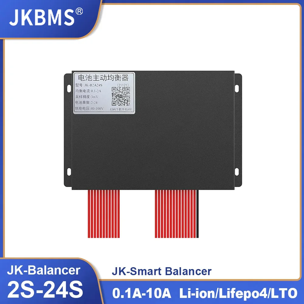 

JK Balancer 8S 13S 14S 16S 17S 21S 24S 1A 2A 5A 10A Smart Active Equalizer Balancer Bluetooth APP Li-ion Lifepo4 Battery