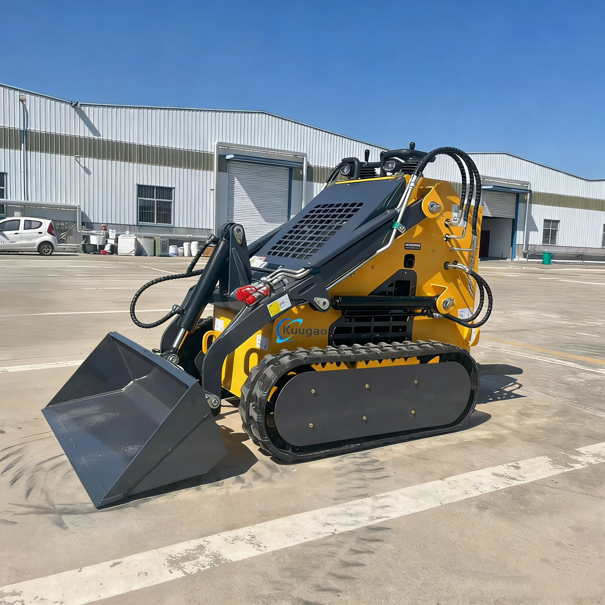 

Chinese Diesel Mini Skid Steer Loader with Bucket Customized Earthmoving Machinery CE EPA Certified New Crawler Engineering Load