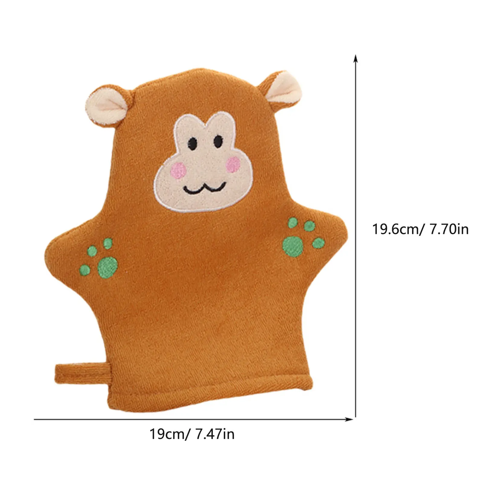 4Pcs Cartoon Bath Gloves for Toddlers Exfoliating Shower Mitts Skin-Friendly Body Cleaning Gloves Portable Back Scrubber Bathing view 5